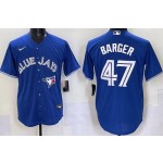 Men's Toronto Blue Jays #47 Addison Barger Blue Cool Base Jersey
